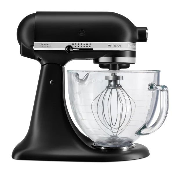 KitchenAid KAD Küchenmaschine Matte Black + Glasschüssel | 17340 1