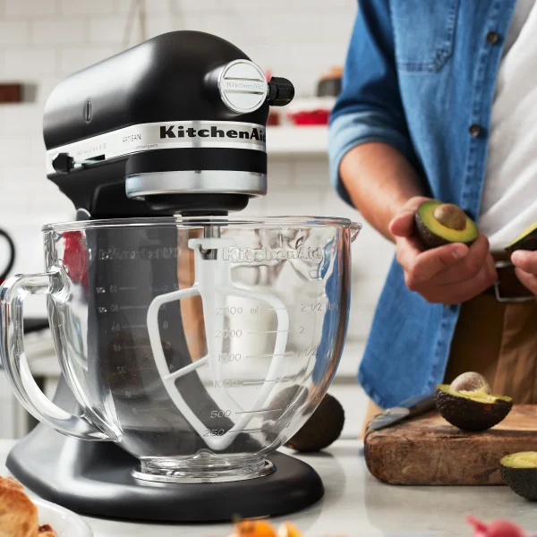 KitchenAid KAD Küchenmaschine Matte Black + Glasschüssel | 17340 6