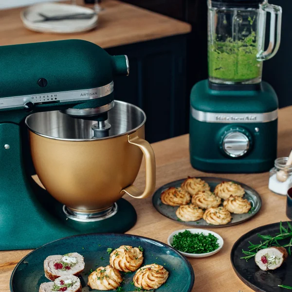 KitchenAid KAD 4.8L Artisan Küchenmaschine Limited Christmas, Pebble Palm With Gold Bowl | 40649 6