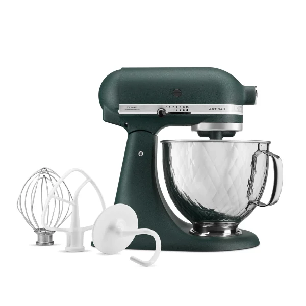 KitchenAid KAD 4.8L Artisan Küchenmaschine Limited Christmas, Pebble Palm + Gesteppte Metallschüssel | 40650 4