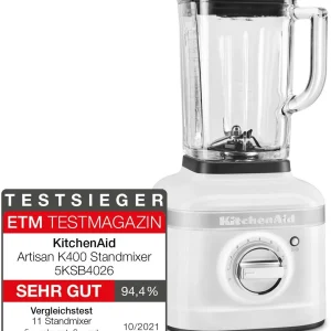 KitchenAid Standmixer Artisan K400 In Weiß 12