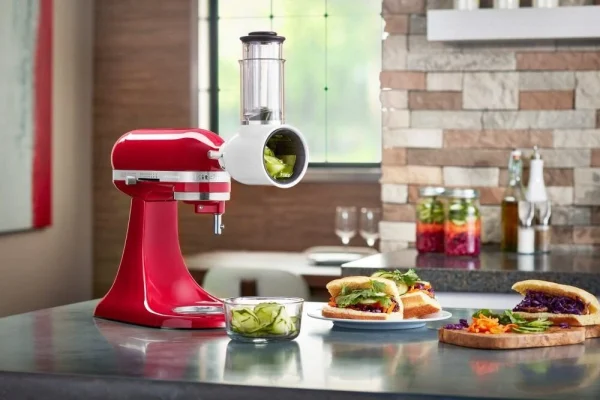 KitchenAid Küchenmaschine ARTISAN 175PS In Gusseisen Schwarz Mit Gemüseschneider 8