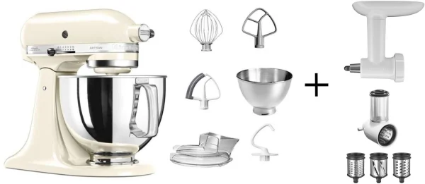 KitchenAid Küchenmaschine ARTISAN 175PS Creme Kochprofiset 1