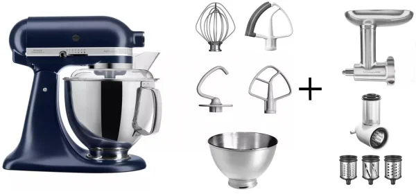 KitchenAid Küchenmaschine ARTISAN 175PS Tintenblau Kochprofi-Set 1