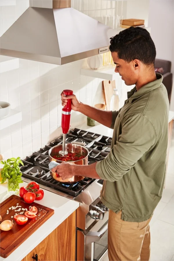 KitchenAid Kabelloser Stabmixer In Empire Rot 6