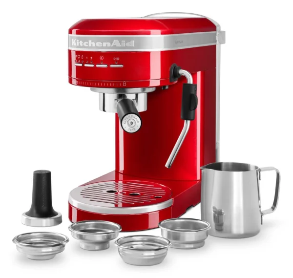 KitchenAid Halbautomatische Espressomaschine ARTISAN In Liebesapfelrot 6